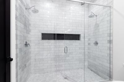 Glass shower enclosure